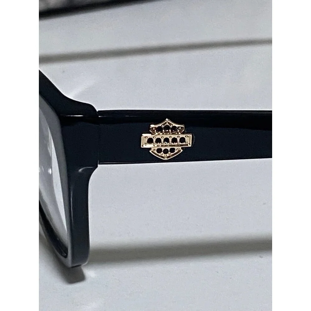 NEW Harley-Davidson Cat-Eye RX Eyeglasses in a Glossy Black Frame